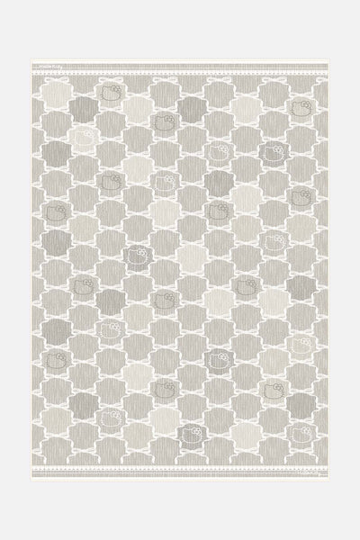 Hello Kitty Trellis Taupe Teppich - Teppana