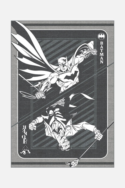Batman™ Joker Grau Teppich - Teppana