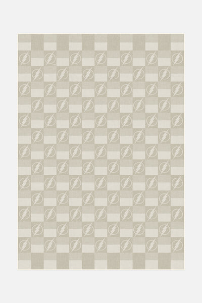 The Flash™ Karo Beige Teppich - Teppana