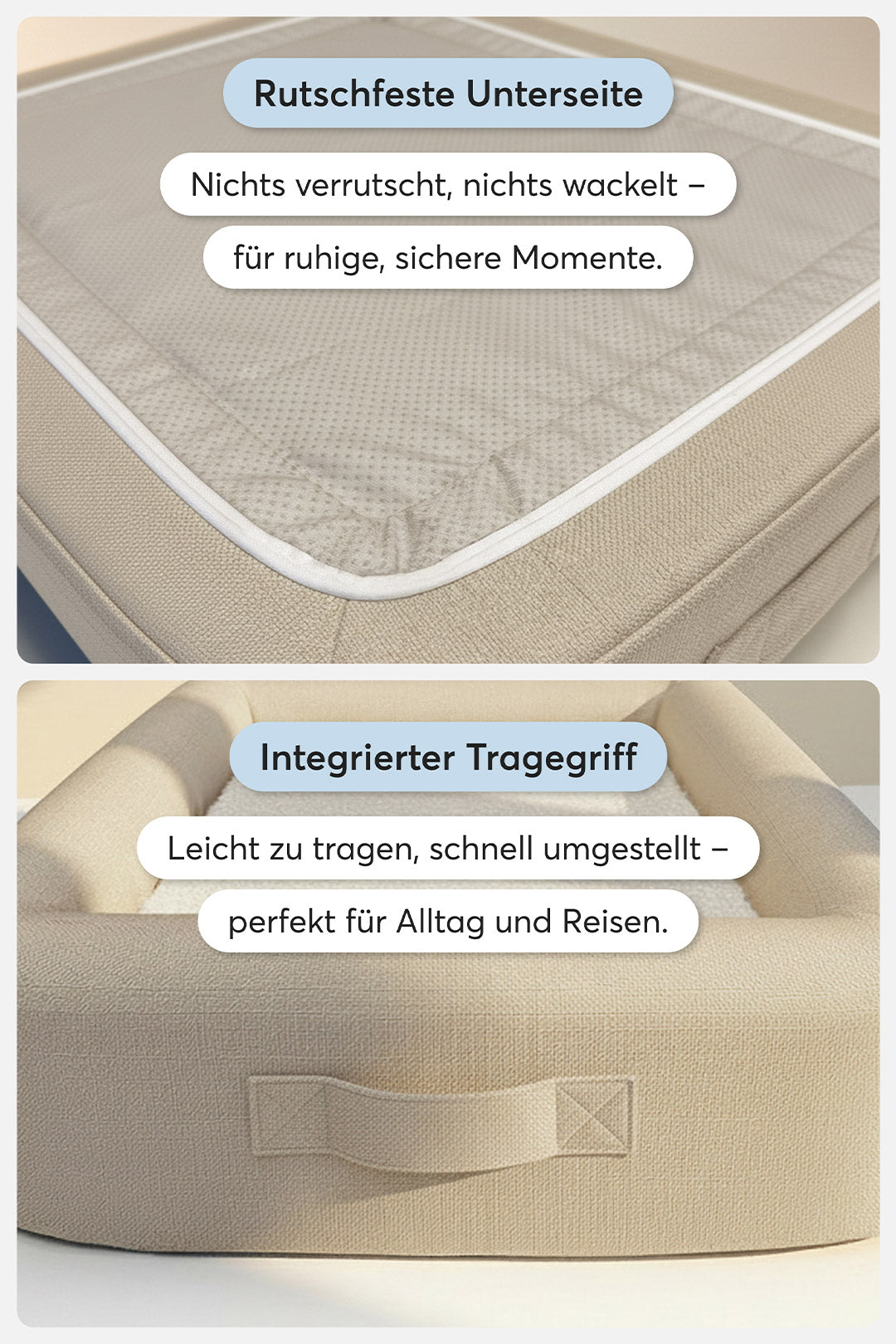 Orthopädisches Hundebett Pure Beige